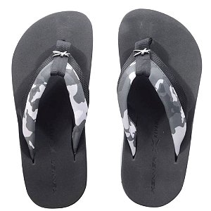 Chinelo Kenner Kivah Cover Army - Grafite/Camuflado