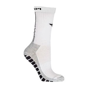 Meia Penalty Grip Feminina Branco Preto