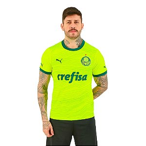 Camisa Oficial Palmeiras III 23/24 Masculina Verde Fluorescente