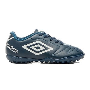 Chuteira Umbro Society Class 2.2 Infantil Marinho Cinza