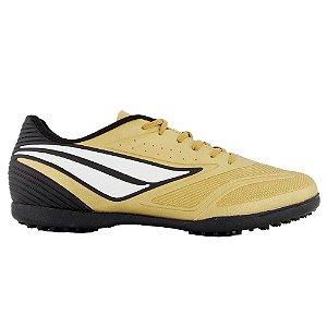 Chuteira Society Penalty Garra Y-1 Masculina Dourado Preto