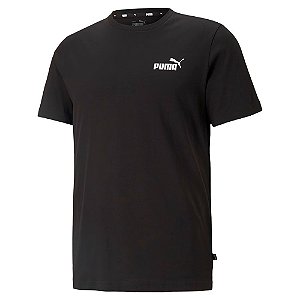 Camisa Puma Essential Small Logo Masculina Preto Branco