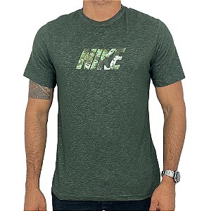 Camisa Nike Tee Slub Masculina Verde