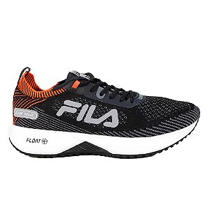 Tênis Fila Float Prime Masculino Preto Cinza Laranja