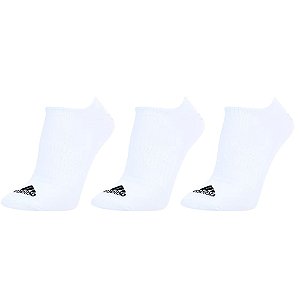 Kit Meia Adids Ligth Nosh Cano Curto Masculino Branco
