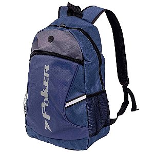 Mochila Poker Sport Dakar Unissex Marinho Preto