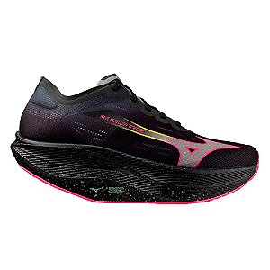 Tênis Mizuno Wave Rebellion Pro 2 Masculino Preto Rosa Verde