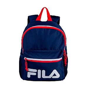 Mochila Fila Mini Colors Unissex Marinho Branco Vermelho
