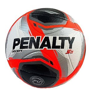 Bola Penalty Society 500 S11 R2 XXV Branco Preto Coral
