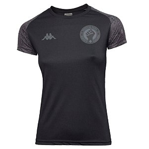 CAMISA KAPPA VASCO FEM SUPPORTER RESPEITO IGUALDADE 21 ALL BLACK