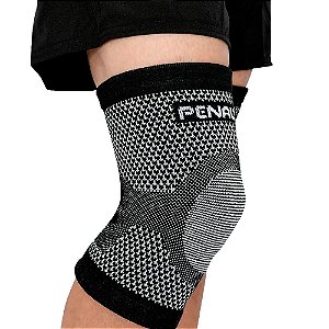 Joelheira Elastica Penalty Knit XXIII Unissex Preto Branco