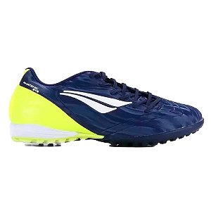 Chuteira Penalty Society Digital Pro XX Masculina Marinho Amarelo