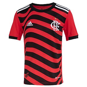Camisa Oficial Flamengo III 22/23 Masculina Vermelho Preto