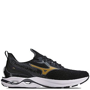 Tênis Mizuno Wave Mirai 6 Masculino Preto Dourado