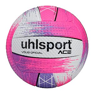 Bola Volêi Oficial Uhlsport Ace Branco Rosa Roxo