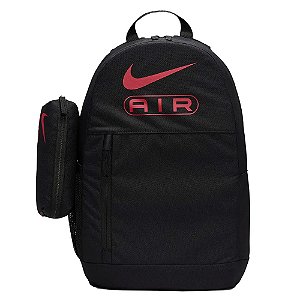 Mochila Nike Elemental BKPK Unissex Preto Vermelho