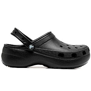 Sandália Crocs Classic Platform Feminina All Black