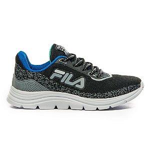 Tênis Fila Outfield Infantil Preto Azul Cinza