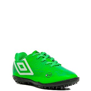 Chuteira Umbro Society Orbit Infantil Verde Limão