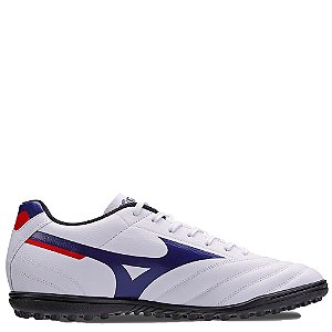 Chuteira Mizuno Society Morelia Club As Masculina Branco Marinho Vermelho