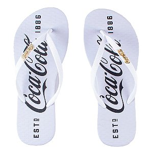 Chinelo Coca Cola 1886 24/25 Feminino Branco Branco