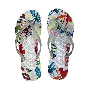 Chinelo Coca Cola Bahai 24/25 CC4402 Feminino Cinza Cinza