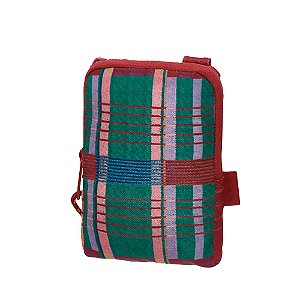 Bolsa Farm Arpoador Sofia Xadrez Bordô