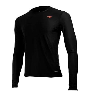 Camisa Penalty Manga Longa Beach Energy ML 660 Preto Laranja