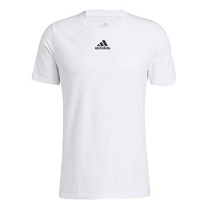 Camisa Adidas Small Logo Masculina Branco Preto