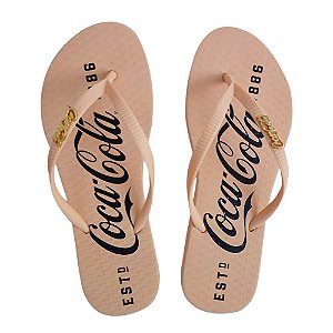Chinelo Coca Cola EST 1886 24/25 Feminino Salmão Salmão