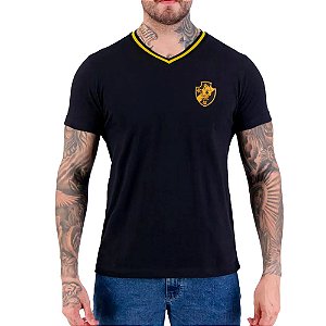 Camisa Braziline Vasco Clube Masculina Preto Dourado