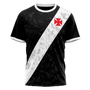 Camisa Braziline Vasco da Gama Building Masculina Preto Branco