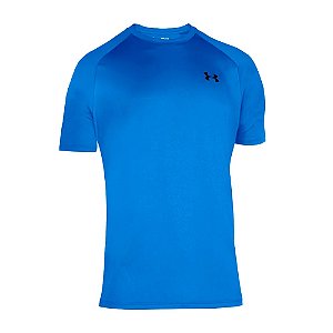 Camisa Under Armour Tech 2.0 Masculina Azul Preto