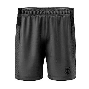 Bermuda Braziline Flamengo Advice Masculina Cinza Preto