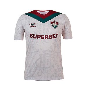 Camisa Oficial Fluminense III 24/25 Masculino Off White Grená Verde