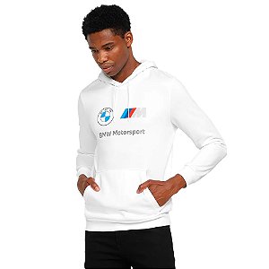 Casaco Puma BMW Essentials Fleece Masculino Branco