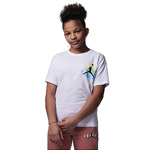 Camisa Jordan Dunk Graphic Infantil Branco Colors