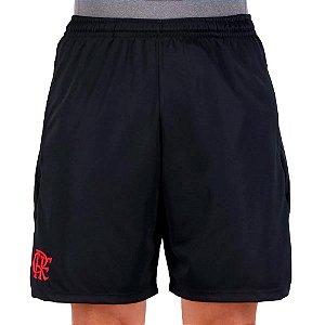 Bermuda Braziline Flamengo Travel Masculina Preta