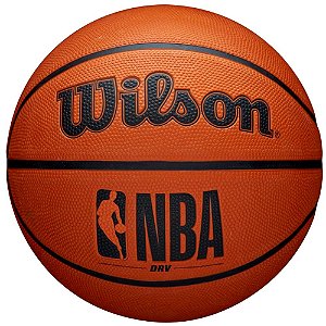 Bola Oficial Basquete Wilson NBA DRV Laranja Preto