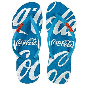 Chinelo Coca Cola Davis 24/25 Feminino Turquesa Turquesa