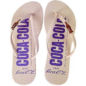Chinelo Coca Cola Glam 24/25 CC4476 Feminino Rose Claro