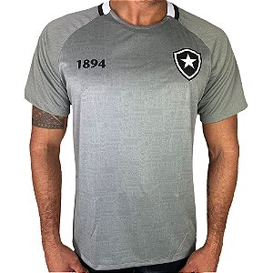Camisa Braziline Botafogo Solitária Masculina CInza