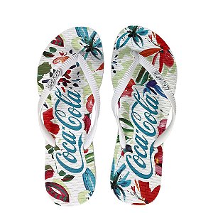 Chinelo Coca Cola Bahai 24/25 CC4402 Feminino Branco Branco