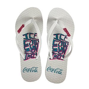 Chinelo Coca Cola Malokai 24/25 CC4380 Feminino Branco Branco