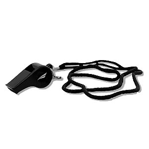 Apito Penalty Plástico Whistle Preto