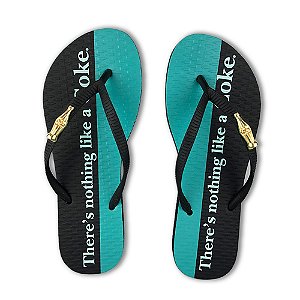Chinelo Coca Cola Lika A Coke 23/24 Feminino Preto Preto