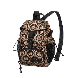 Bolsa Farm Pipoquinha Joia Boho Preto Amarelo Verde
