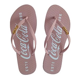 Chinelo Coca Cola 1886 24/25 Feminino Rose Claro