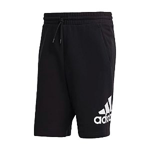 Bermuda Adidas Big Logo French Terry Masculina Preto