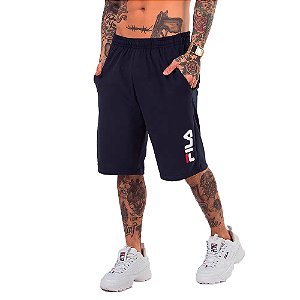 Bermuda Fila Practical Logo Masculina Marinho